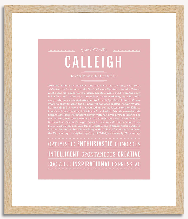 Calleigh | Name Art Print