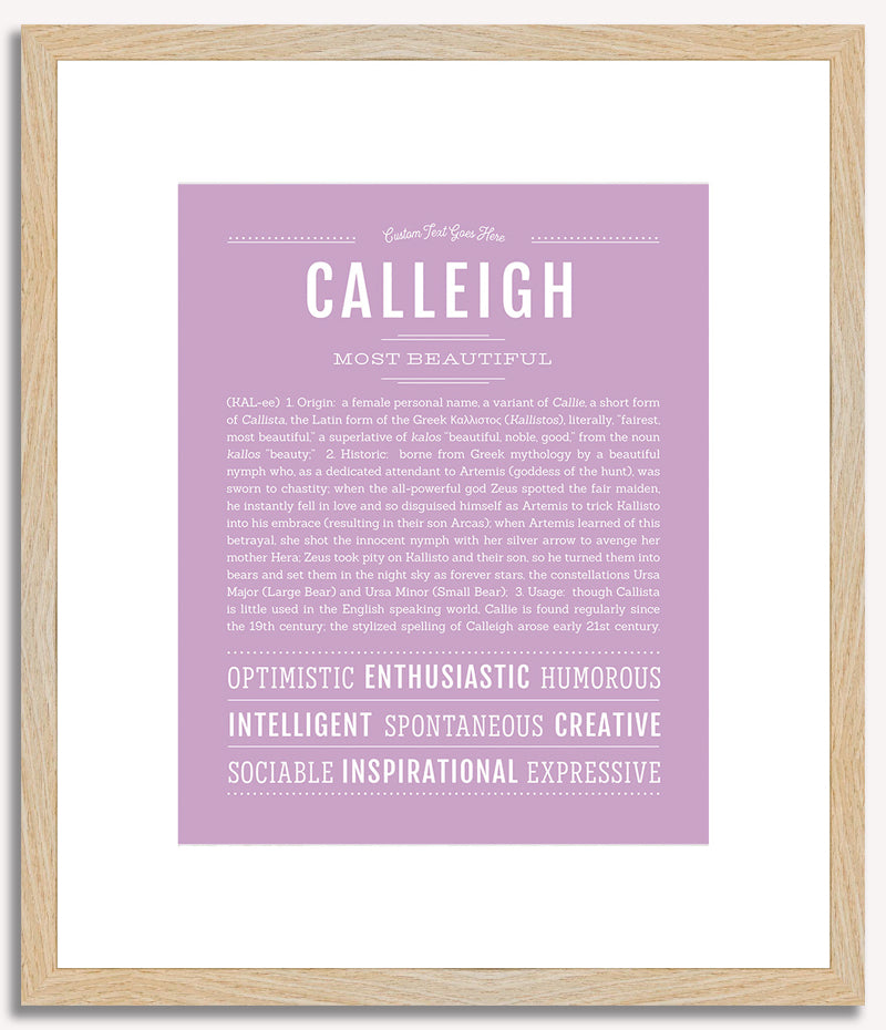 Calleigh | Name Art Print