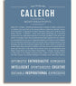 Calleigh Personalized Name Meaning Art Prints – Name Stories