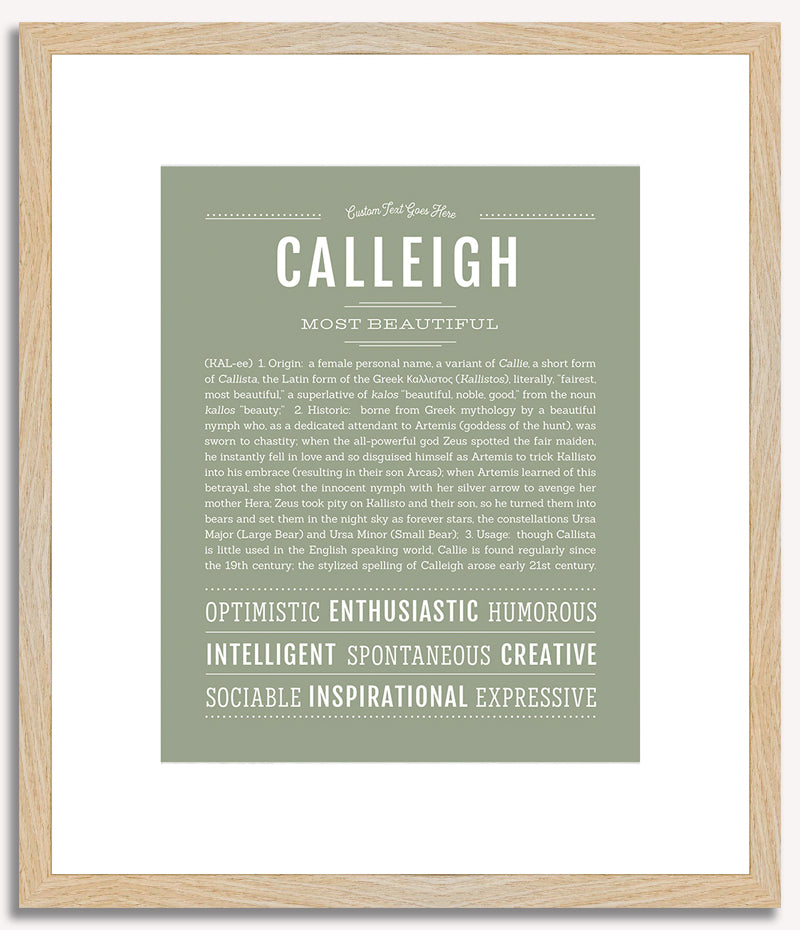 Calleigh | Name Art Print