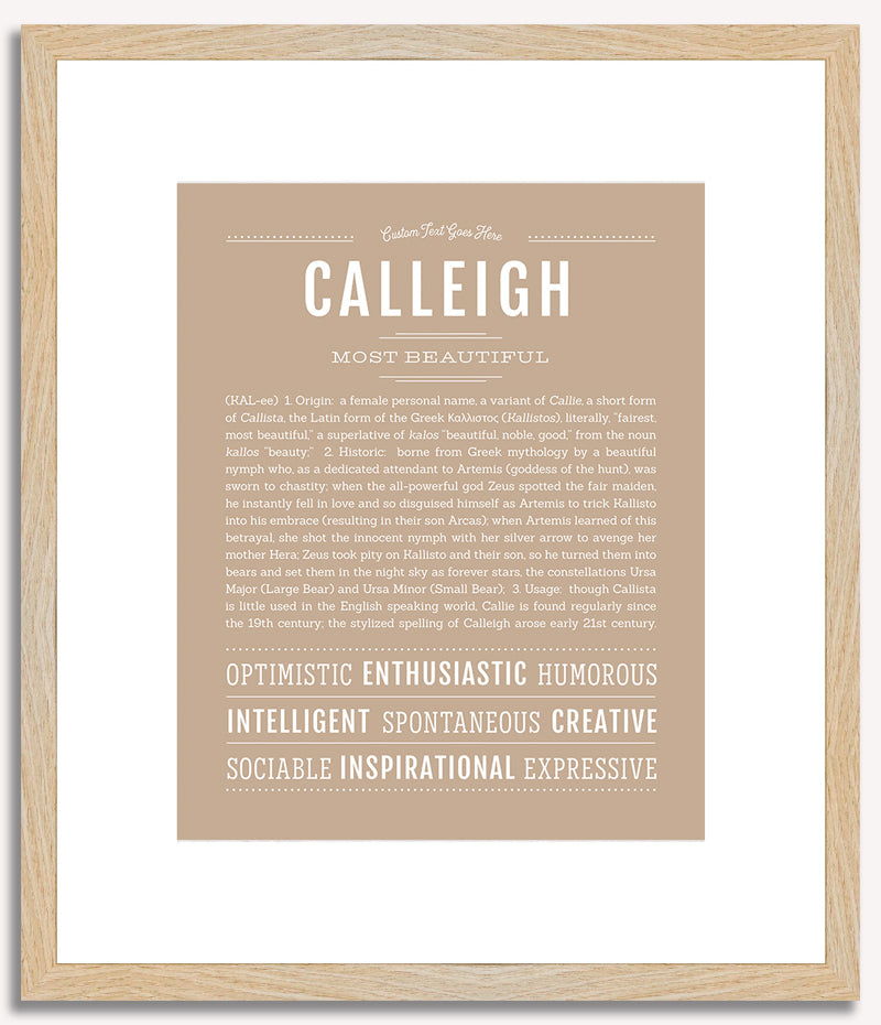 Calleigh | Name Art Print