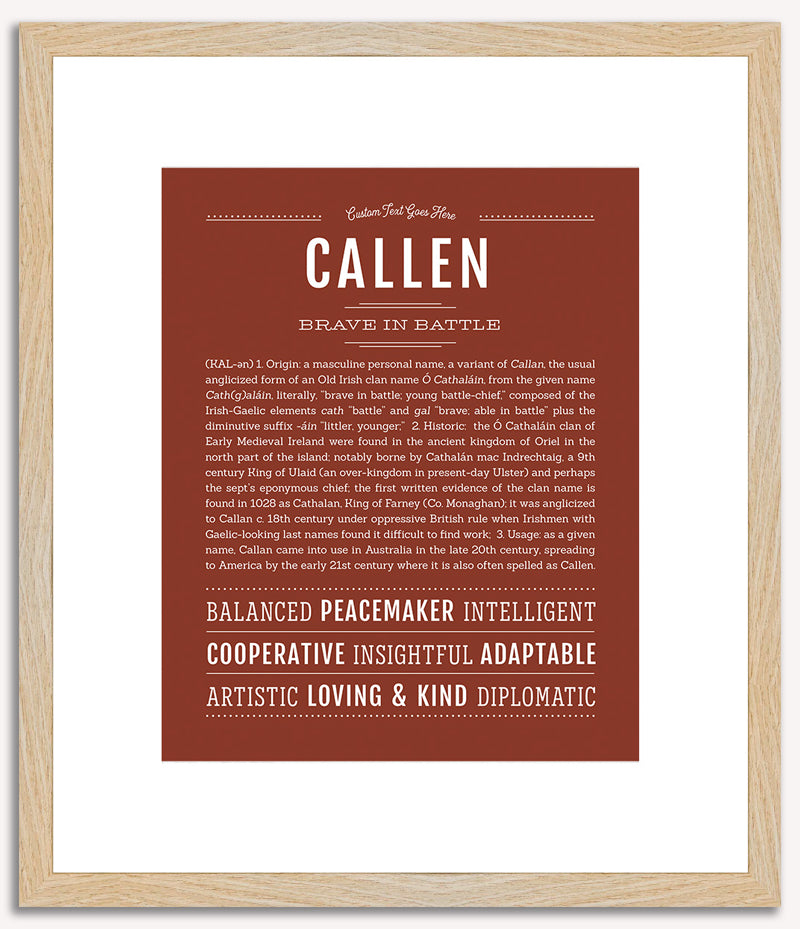 Callen | Name Art Print