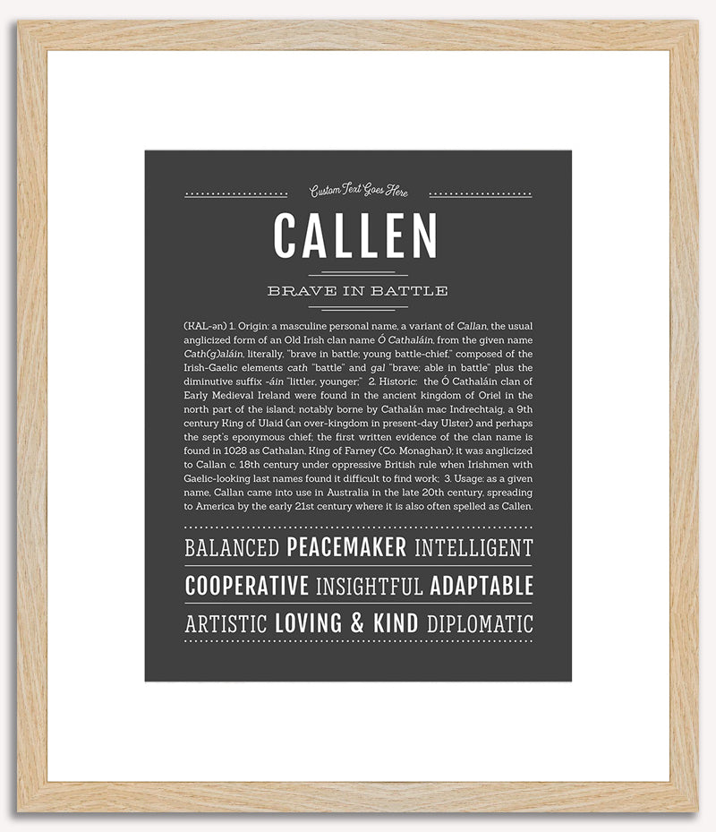 Callen | Name Art Print