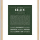 Callen | Name Art Print