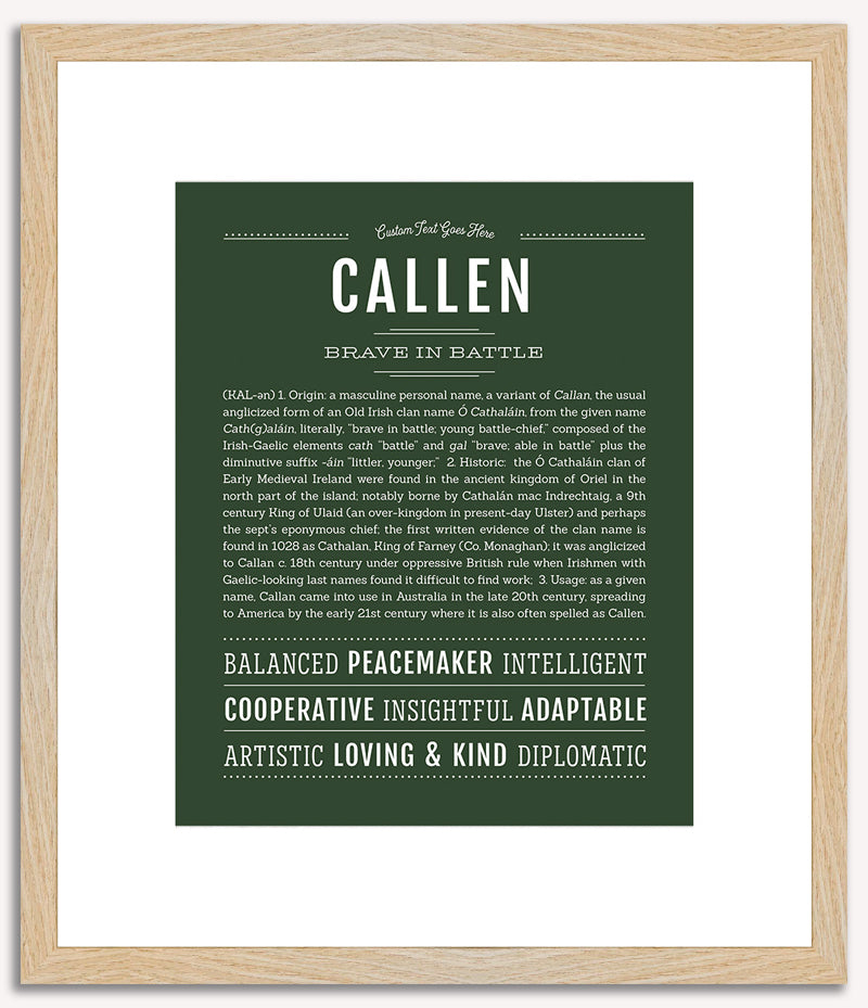 Callen | Name Art Print