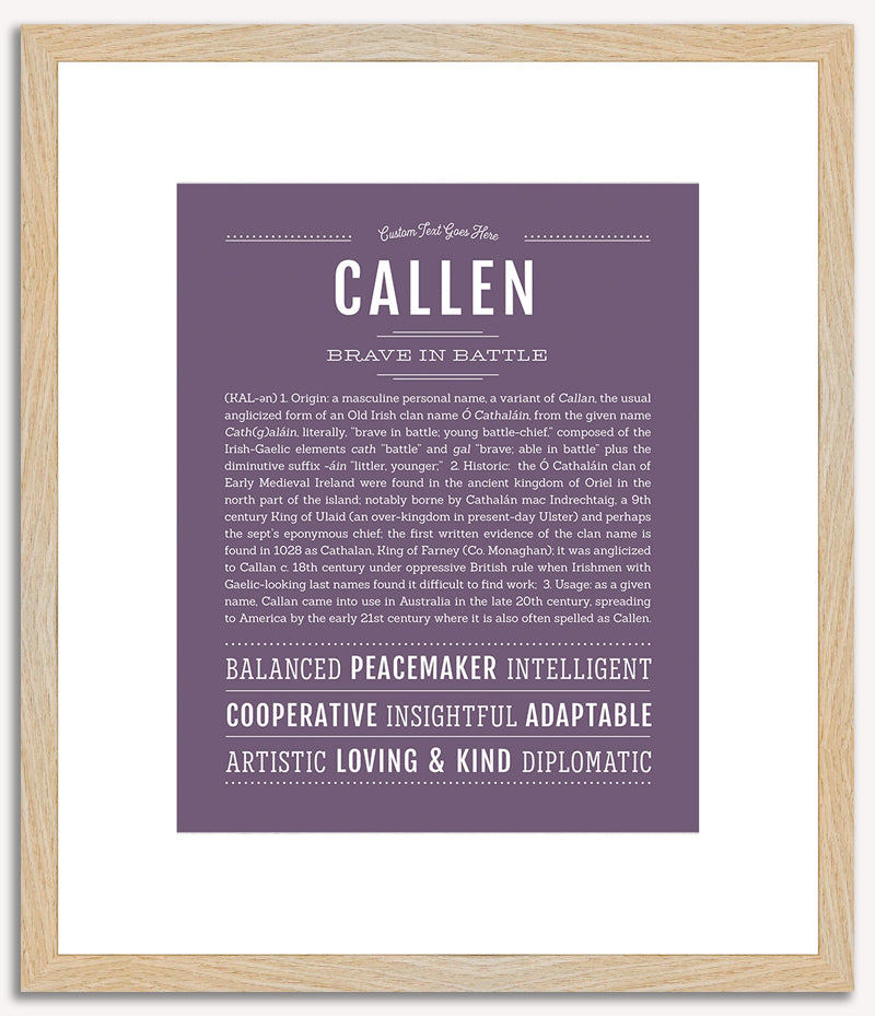 Callen | Name Art Print