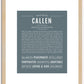 Callen | Name Art Print