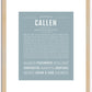 Callen | Name Art Print