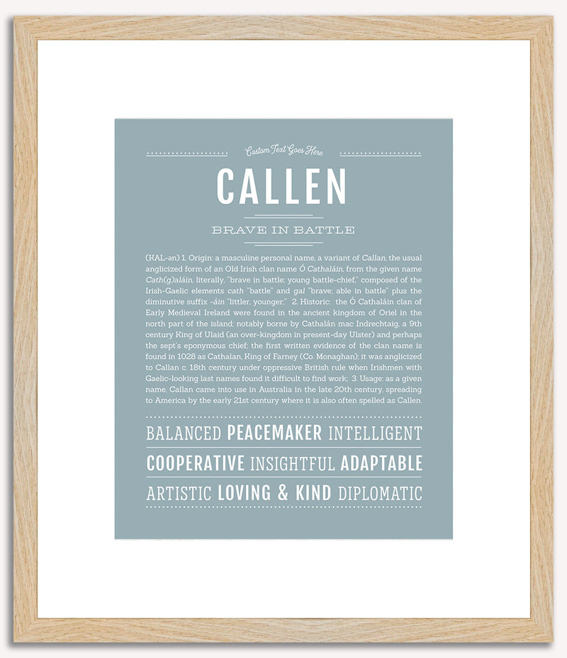 Callen | Name Art Print