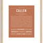 Callen | Name Art Print