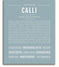 Calli Personalized Name Meaning Art Prints – Name Stories