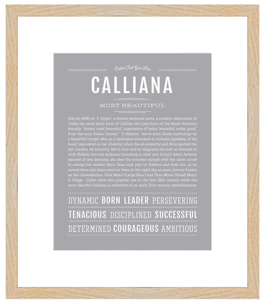 Calliana | Name Art Print