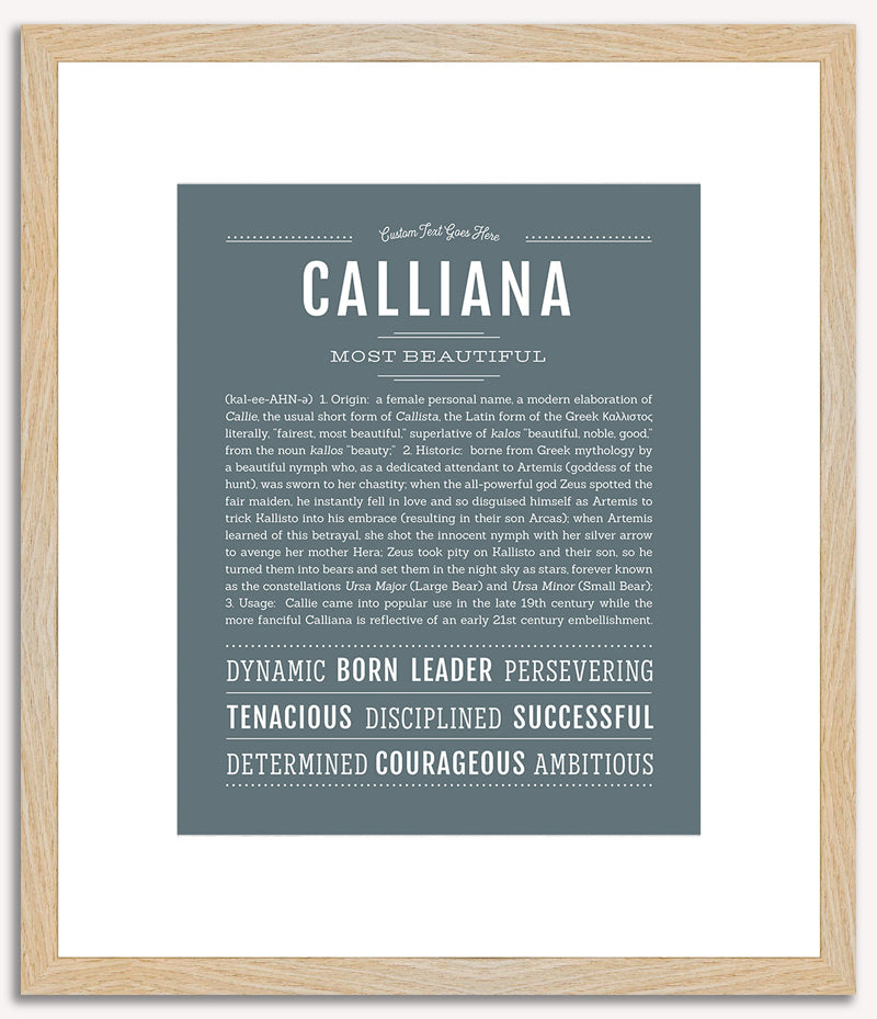 Calliana | Name Art Print