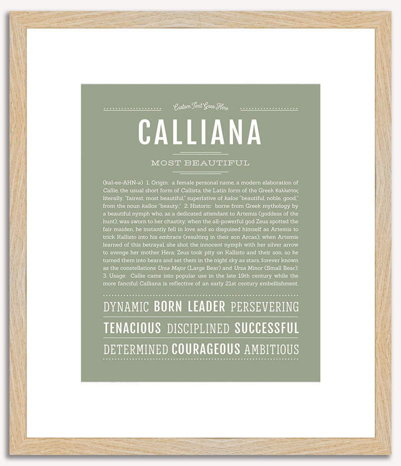 Calliana | Name Art Print