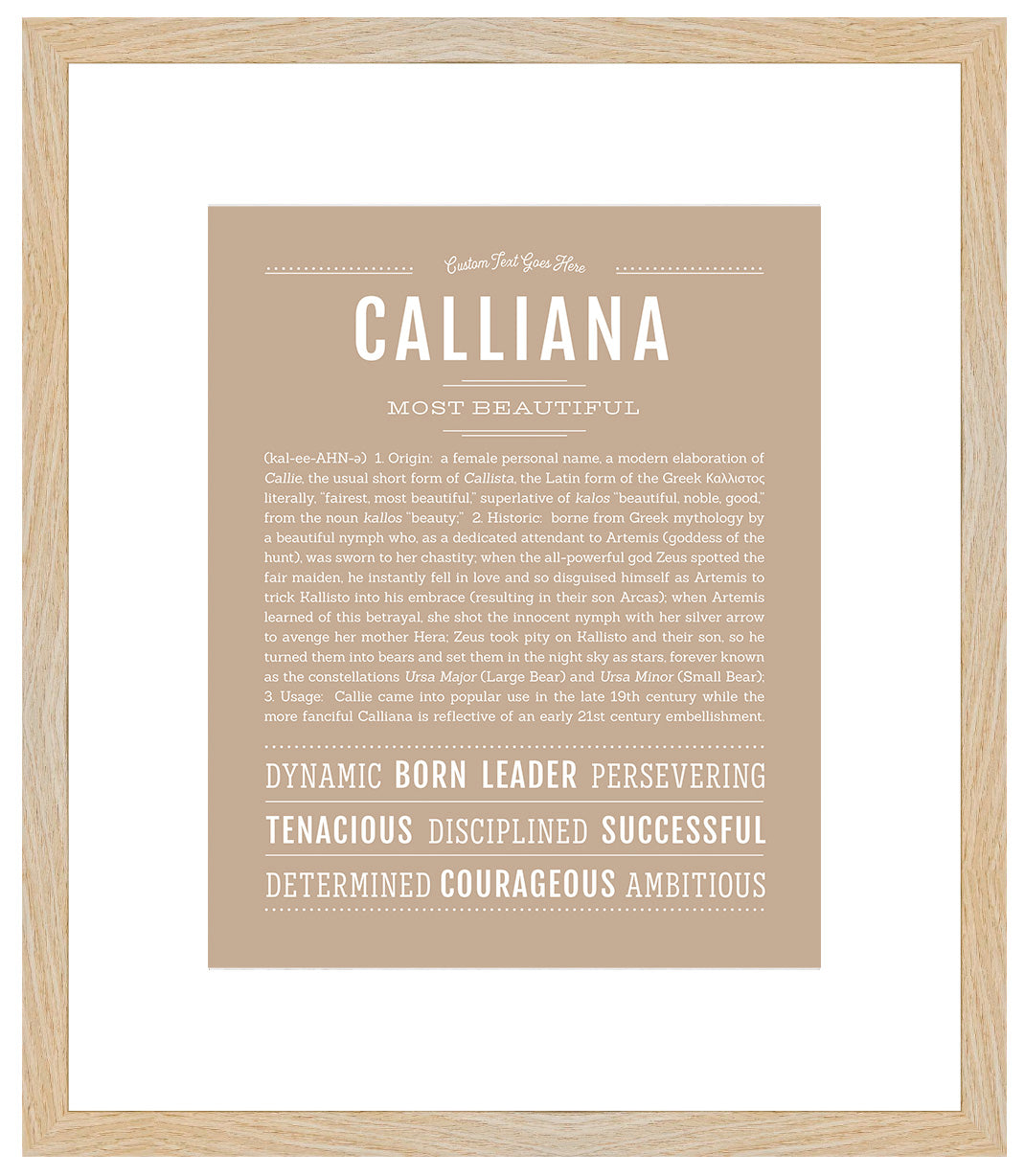 Calliana | Name Art Print