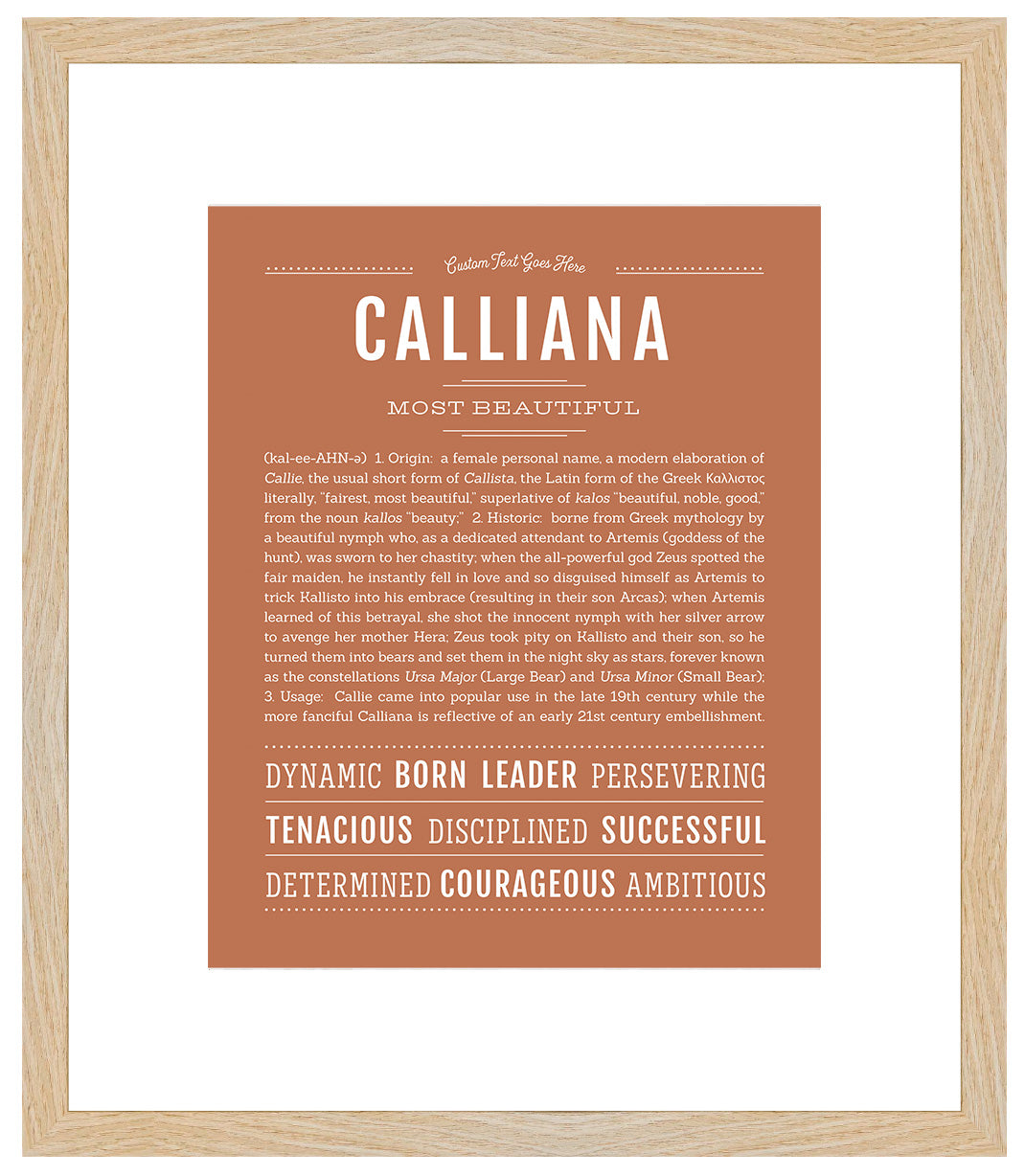 Calliana | Name Art Print