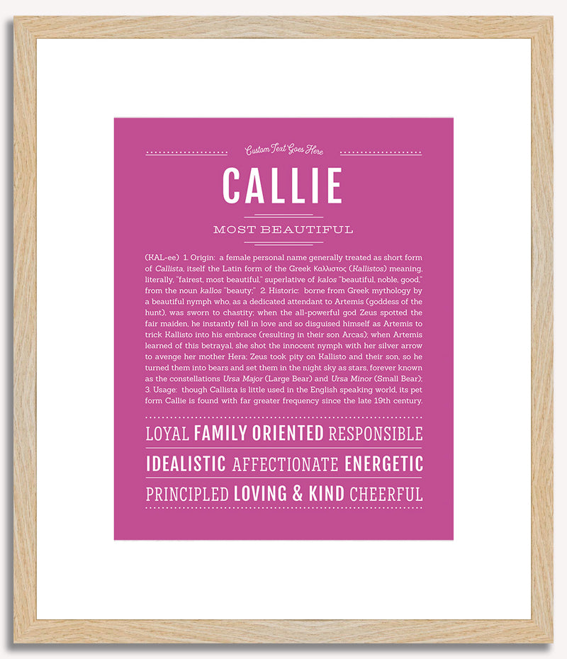 Callie | Name Art Print