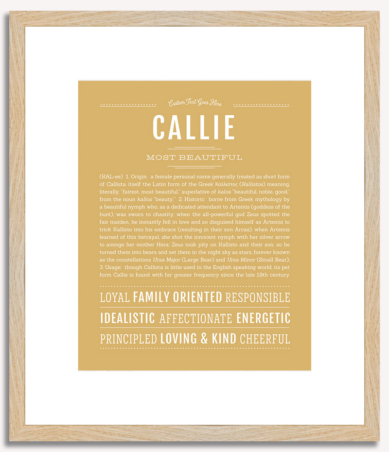 Callie | Name Art Print