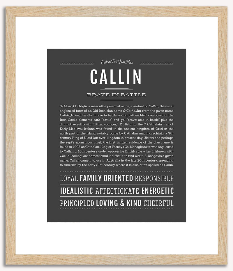 Callin | Name Art Print