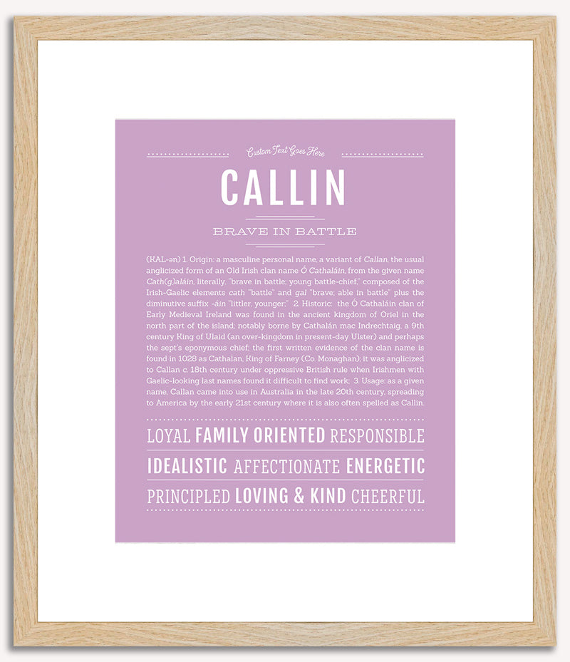 Callin | Name Art Print