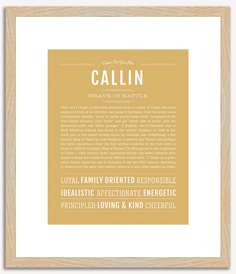 Callin | Name Art Print