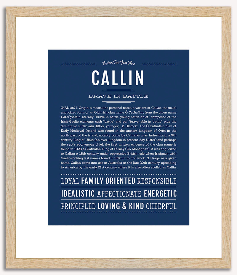 Callin | Name Art Print