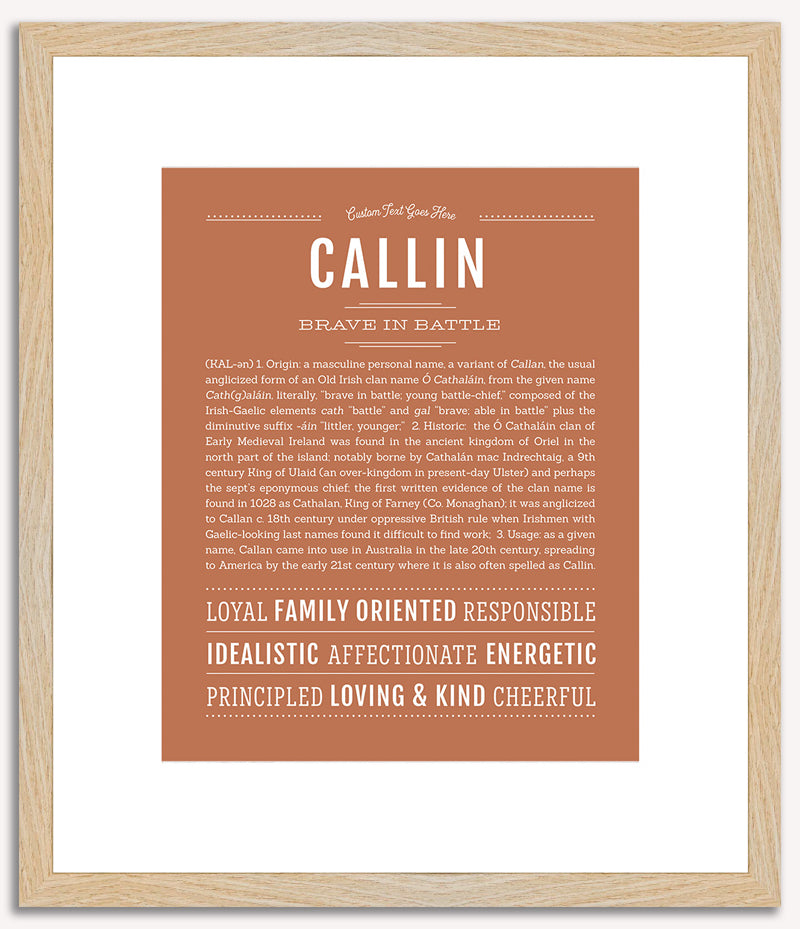 Callin | Name Art Print