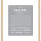 Calliope | Name Art Print