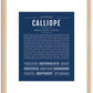 Calliope | Name Art Print