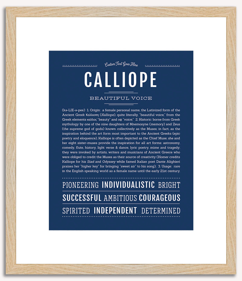 Calliope | Name Art Print