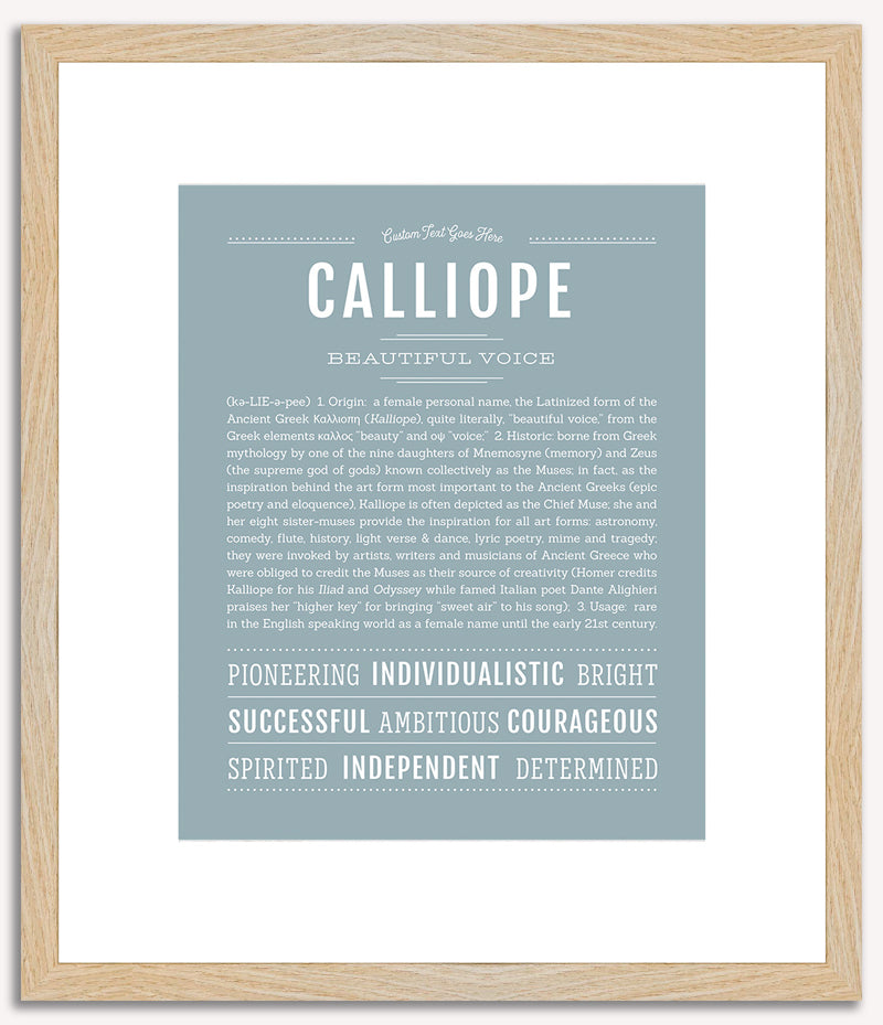 Calliope | Name Art Print