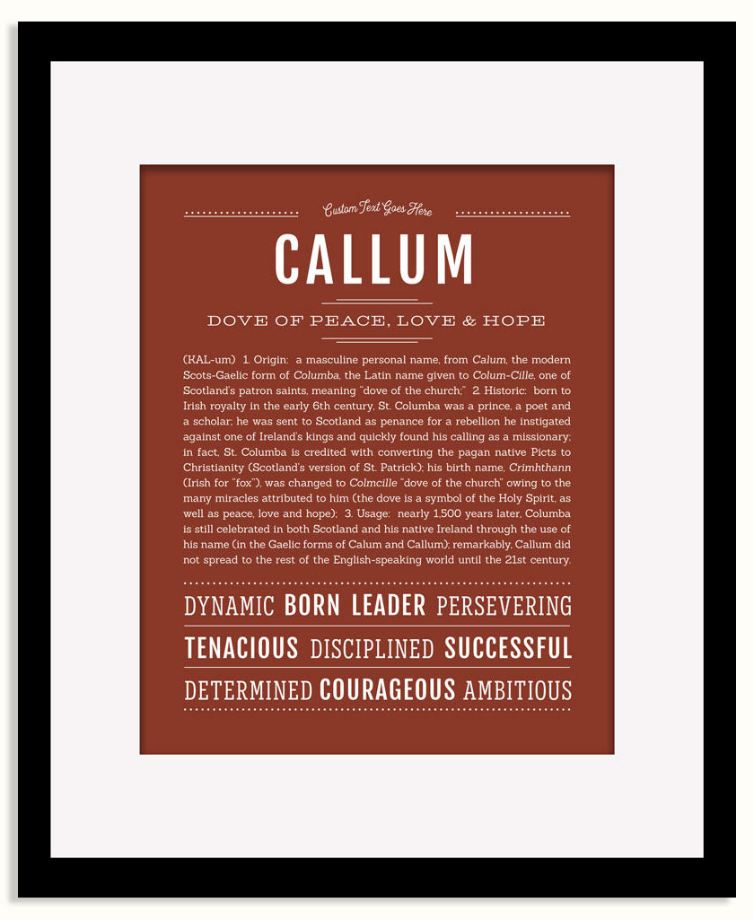 Frame Options | Bordeaux | Black Frame, Matted