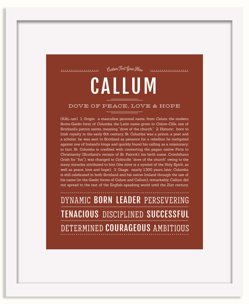 Frame Options | Bordeaux | White Frame, Matted