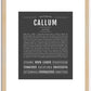 Callum | Name Art Print