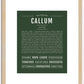 Callum | Name Art Print