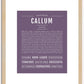 Callum | Name Art Print