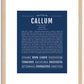 Callum | Name Art Print