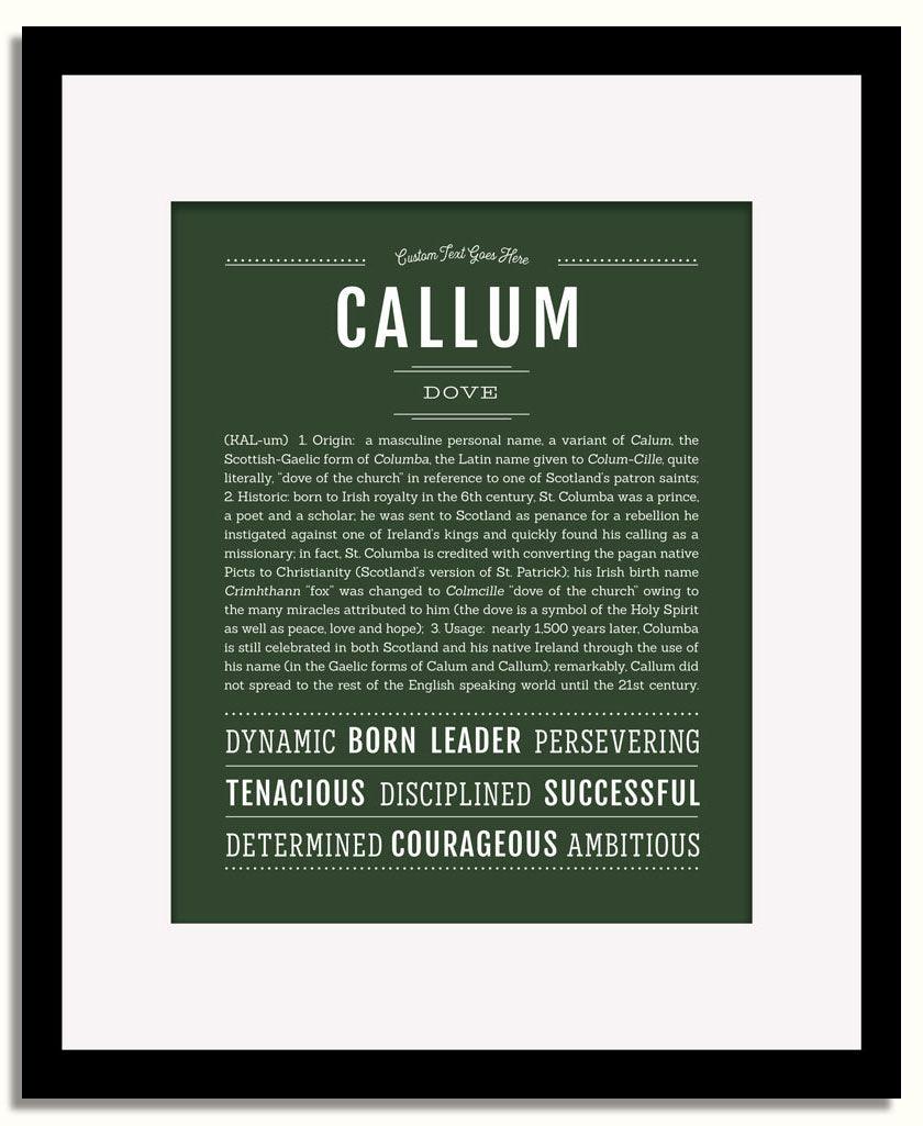 Frame Options | Deep Forest | Black Frame, Matted