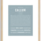 Callum | Name Art Print