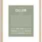 Callum | Name Art Print