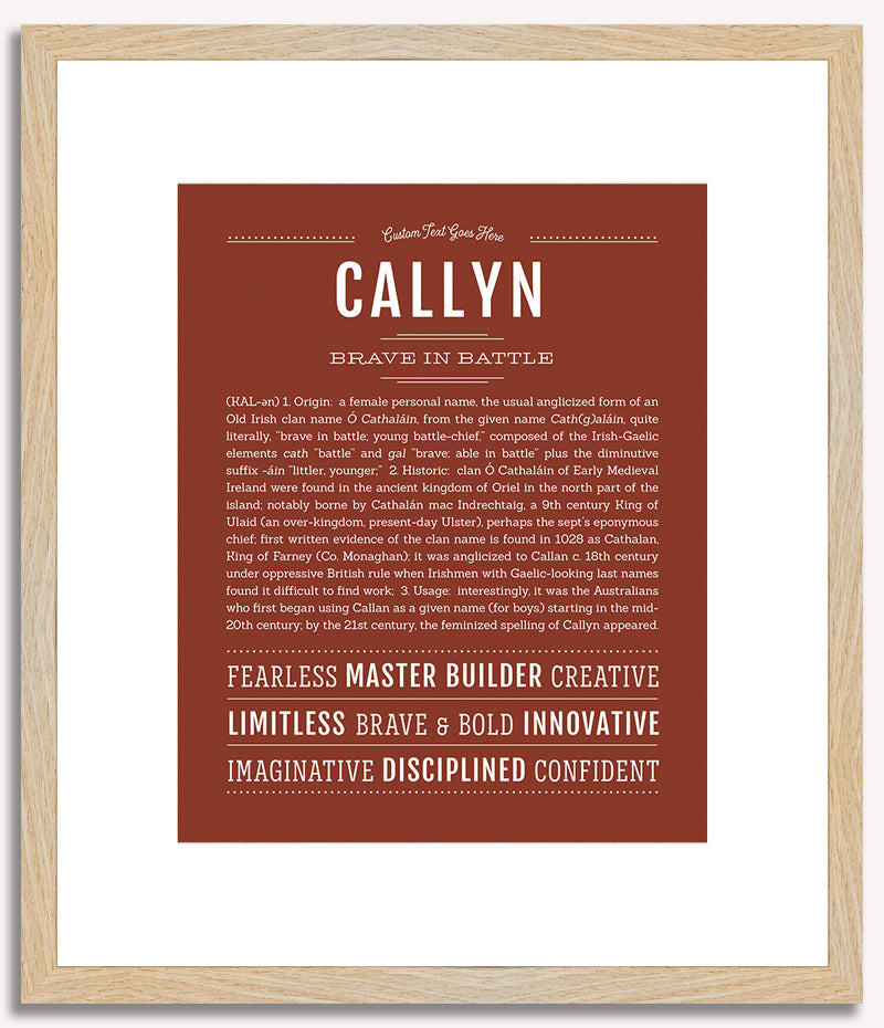 Callyn | Name Art Print