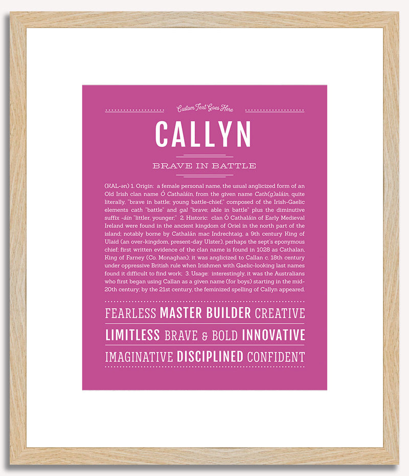 Callyn | Name Art Print