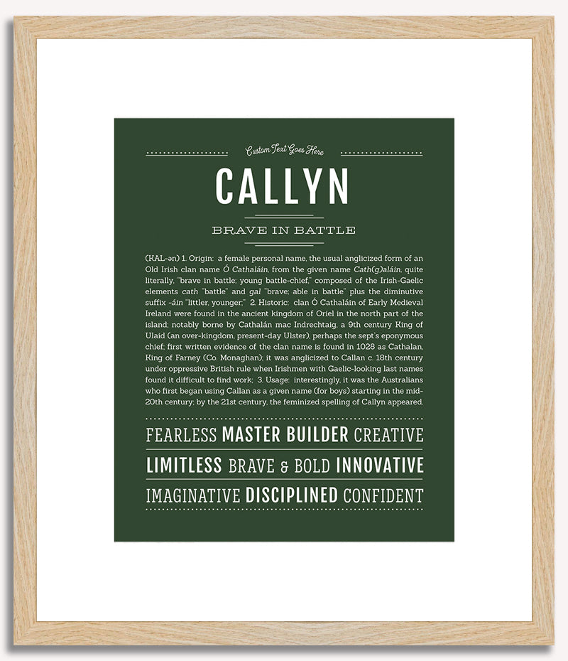 Callyn | Name Art Print