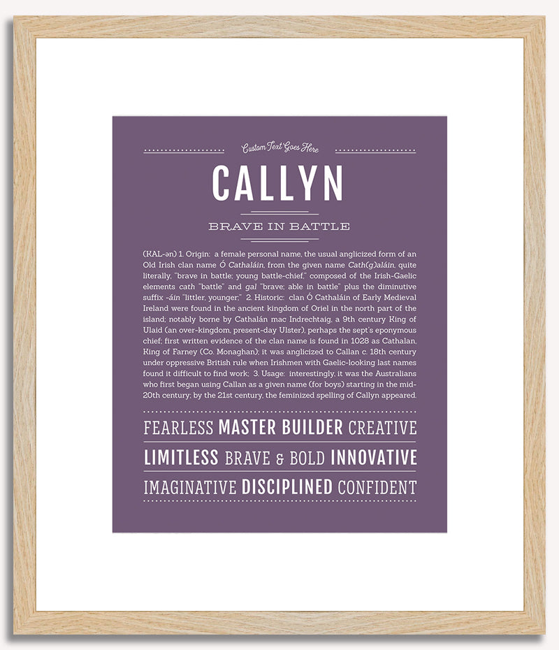 Callyn | Name Art Print