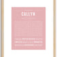 Callyn | Name Art Print