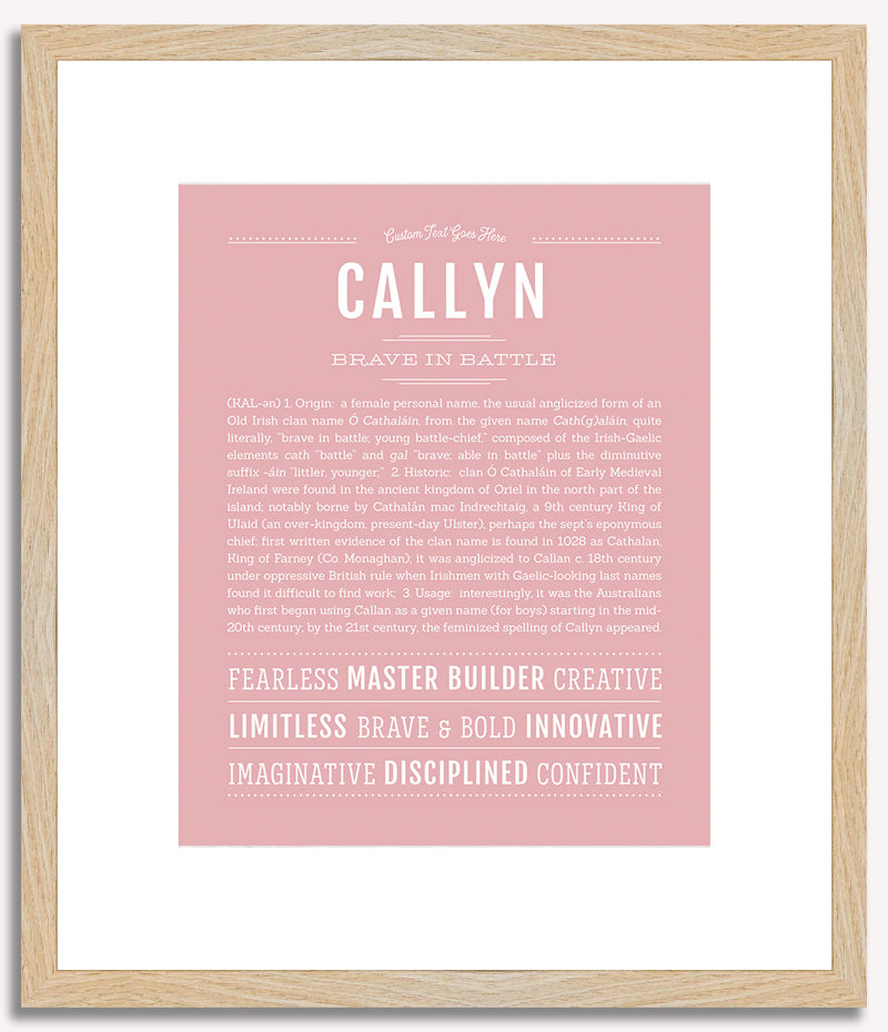 Callyn | Name Art Print