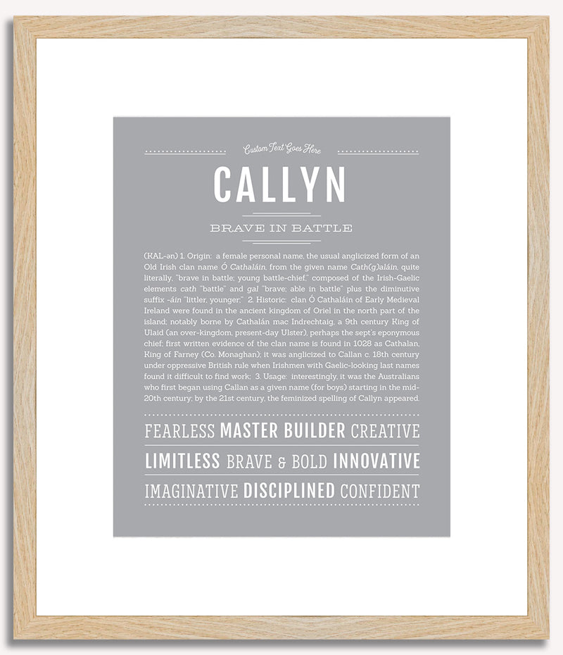 Callyn | Name Art Print