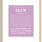 Callyn | Name Art Print