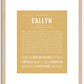 Callyn | Name Art Print