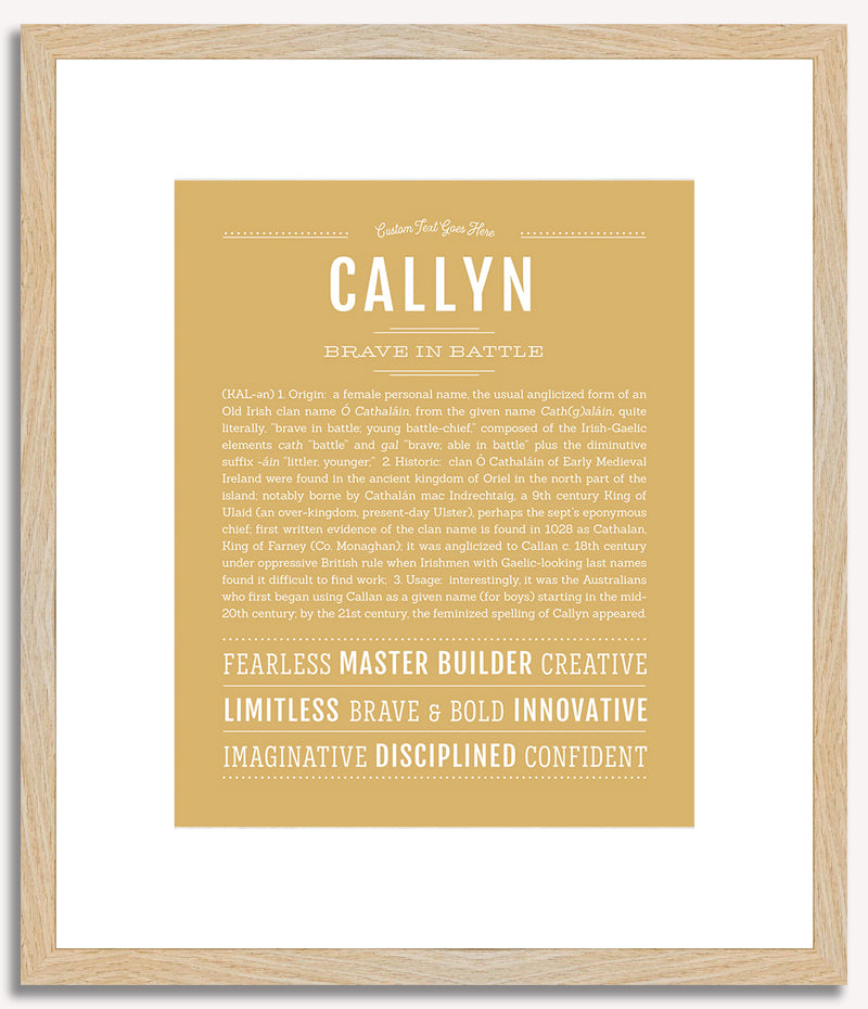 Callyn | Name Art Print